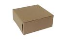 Boxit Lock Corner One Piece Kraft Bakery Box, 12 x 12 x 5 inch -- 100 per case.