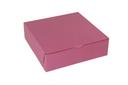 Boxit Lock Corner One Piece Strawberry Bakery Box, 10 x 10 x 3 inch -- 200 per case.