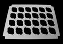 Boxit White 24 Cupcake Inserts, 18.9375 x 13.9375 x .875 inch -- 100 per case.