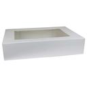 Boxit Windowed One Piece White Bakery Box, 19 x 14 x 4 inch -- 50 per case.