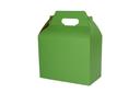 Boxit Apple Green Pinstripe Gable Boxes with Auto Bottom, 9.5 x 5 x 5 inch -- 125 per case.