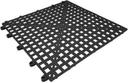 Cactus Mat Dri Dek Border Black Vinyl Interlocking Beveled Edge Drainage Floor Tile.