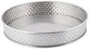 Tablecraft Stainless Steel Brick Pattern Round Diner Platter, 8.5 inch
