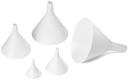 Tablecraft 5-Piece Plastic White Funnel Set