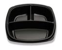 D and W Fine Pack Forum 3 Compartment Container, 10 inch -- 160 per case.