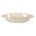 Vertex China Buckingham Undecorated American White Wide Rim Rolled Edge Oval Welsh Rarebit , 15 Ounce -- 24 per case.