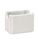 Vertex China Argyle and Catalina Collection Undecorated Porcelain White Sugar Packet Holder, 3 1/2 x 2 5/8 inch -- 48 per case.