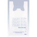 Interplast Group White 13 Mic Thank You T Shirt Bag, 11.5 x 6.5 x 22 inch -- 1000 per case