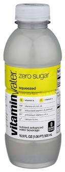Glaceau Squeezed Lemonade Zero Sugar Vitaminwater, 16.9 Fluid Ounce - 6 per pack -- 4 packs per case