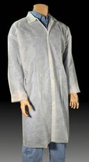 Cellucap Large White Polypropylene Lab Coat -- 25 per case