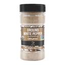 Soeos Organic Fine Ground White Pepper, 4 Ounce -- 126 per case