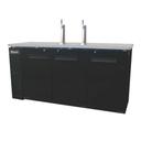 Migali 3 Doors Direct Draw Beer Dispenser, 72.8 inch Width x 24.4 inch Depth x 35.75 inch Height