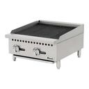 Migali Countertop Char Rock Broiler, 24 inch Width x 27.6 inch Depth x 15.2 inch Height
