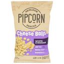 Pipcorn Heirloom Snacks White Cheddar Cheese Balls, 4.5 Ounce -- 12 per case