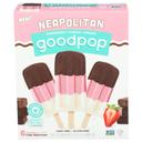 Goodpop 13.2 Ounce Neapolitan Strawberry Vanilla Fudge Dipped Pops, 6 count -- 6 per case
