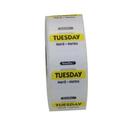 National Checking Durapeel Trilingual Tuesday Label, 1 x 1 inch -- 1000 per case