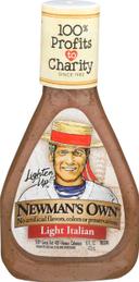 Newmans Own Light Italian Dressing, 16 Ounce -- 6 per case