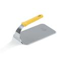 Vollrath 50665 Stainless Steel Flat Bottom Steak Weight with Yellow Silicone Handle, 1 3/5 Pound