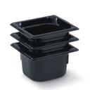 Vollrath 9066420 Super Pan High Temperature Plastic Black Sixth Size Pan, 6 inch deep