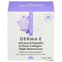 Derma E Advanced Peptides and Flora Collagen Night Moisturizer, 2 Ounce