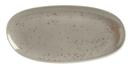 Schonwald Unique Light Gray Organic Platter, 10.25 x 5 inch -- 6 per case.