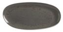 Schonwald Unique Dark Gray Organic Platter, 10.25 x 5 inch -- 6 per case.