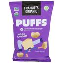 Frankies Organic White Cheddar Puffs, 4 Ounce -- 12 per case
