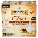 Twinings Chai Latte Tea K-Cup Pods, 18 count -- 3 per case