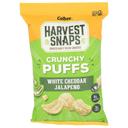 Harvest Snaps White Cheddar Jalapeno Crunchy Puffs, 4.2 Ounce -- 6 per case
