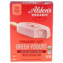 Aldens Organic Strawberry Twist Greek Yogurt Bar, 10 Ounce -- 12 per case