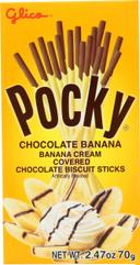 Glico Pocky Banana Covered Chocolate Biscuit Sticks, 2. 47 Ounce -- 10 per case