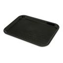 Carlisle CT101403 Cafe Polypropylene Black Fast Food Cafeteria Tray, 10 x 14 inch