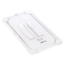 Carlisle 10230U07 StorPlus Polycarbonate Clear Handled Universal Half Size Pan Cover Only