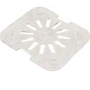 Carlisle 3068907 StorPlus Polycarbonate Clear Sixth Size Food Pan Drain Grate Only, 4.75 x 4.25 x 0.5 inch