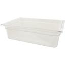 Carlisle 10202B07 StorPlus Polycarbonate Clear Full Size Food Pan, 6 inch Deep