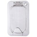 Carlisle 10339Z07 StorPlus Polycarbonate Clear Ninth Size EZ Access Hinged Notched Universal Food Pan Cover Only