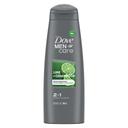 Dove Men Plus Care Lime Plus Cedarwood 2 in 1 Shampoo and Conditioner, 12 Ounce -- 6 per case