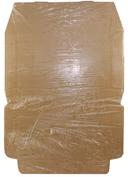 Royal White Full Pan Corrugated Catering Box, 21 x 3 x 3 inch -- 50 per case.