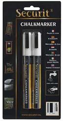 American Metalcraft Securit Plastic Original White Small Tip Chalk Marker -- 2 per case