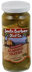 Santa Barbara Almond Stuffed Olives, 5 Ounce Jar -- 6 per case