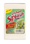 Orchard Splash Juice Carbotrol Aseptic White Grape 100 Percent, 25 Ounce -- 12 Case