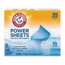 Arm and Hammer Power Sheets Fresh Breeze Laundry Detergent Sheets, 35 count -- 6 per case