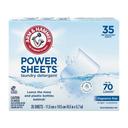 Arm and Hammer Power Sheets Fragrance Free Laundry Detergent Sheets, 35 count -- 6 per case