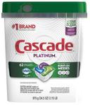 Cascade Platinum ActionPacs Fresh Scent Dishwasher Detergent, 979 Gram -- 3 per case