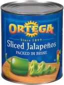 Ortega Sliced Jalapeno Peppers - no. 10 can, 6 cans per case