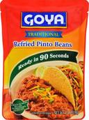 Goya Traditional Refried Pinto Beans, 15 Ounce Pouch -- 12 per case.