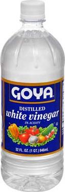 Goya White Vinegar - Distilled, 32 Ounce -- 12 per case.