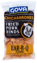 Goya Chicharrones Barbecue Flavored Fried Pork Rinds, 3 Ounce -- 12 per case