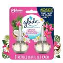 Glade Exotic Tropical Blossoms Air Freshener Refill, 1.34 Fluid Ounce -- 6 per case