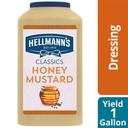 Single Hellmann's Classics Honey Mustard Salad Dressing Jug, 1 gallon